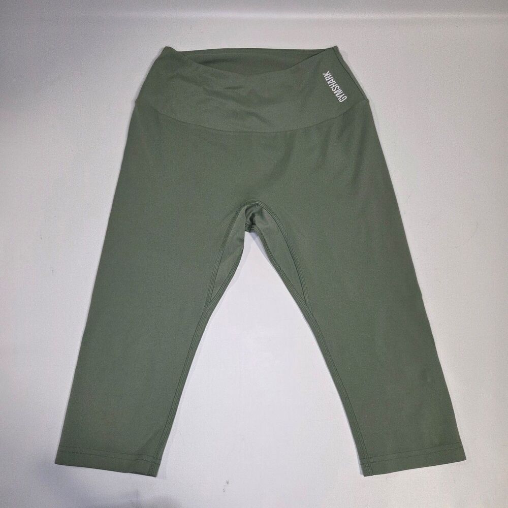 Gymshark Women's Green Athletic Cropped Leggings